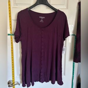 Torrid supersoft BF top. Deep Purple. Torrid size 2 (2X, 18-20).
